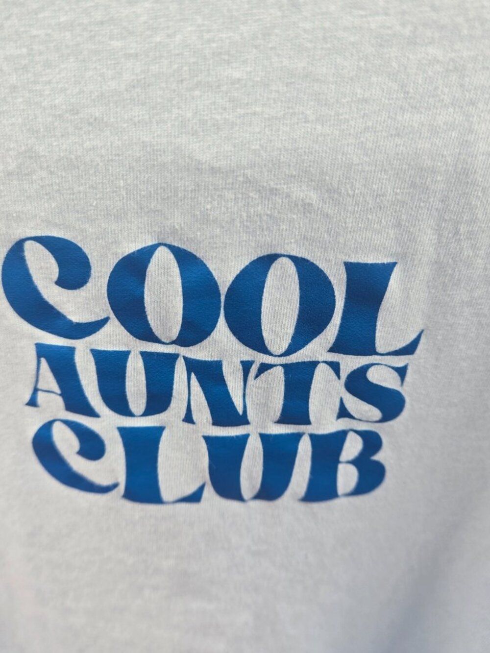 Cool Aunts Club Graphic Tee Light Blue Short Sleeved T-Shirt XL - Picture 4 of 7